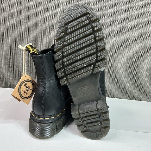 Dr Marten’s Audrick Nappa Leather Men's Size 14 Platform Chelsea Boots Black - Picture 8 of 9